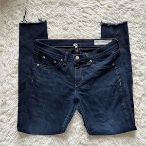 rag & bone Dark Blue Ankle Jeans